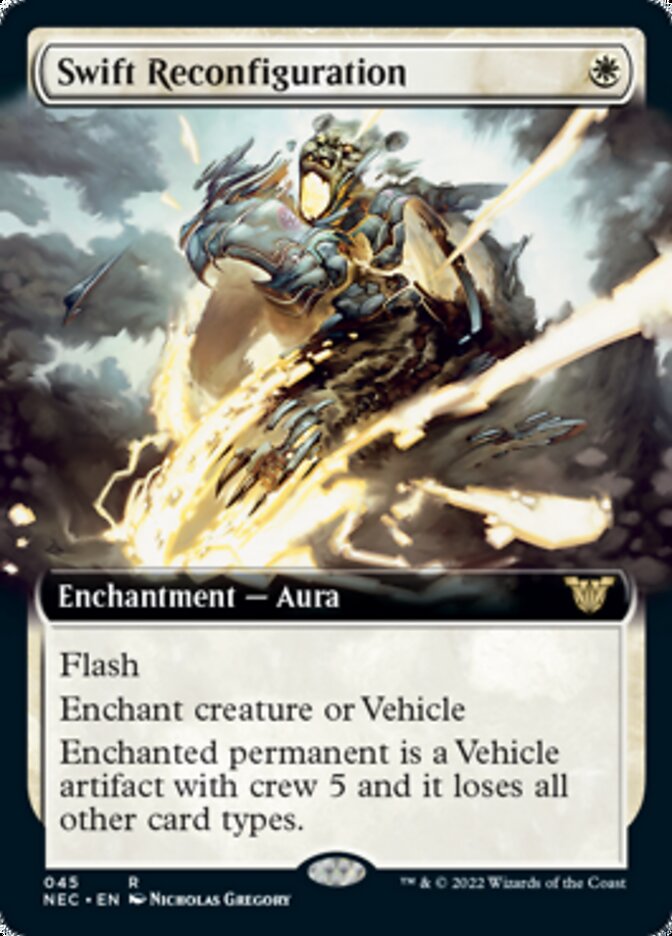 Swift Reconfiguration (Extended Art) [Kamigawa: Neon Dynasty Commander] | Good Games Cannington