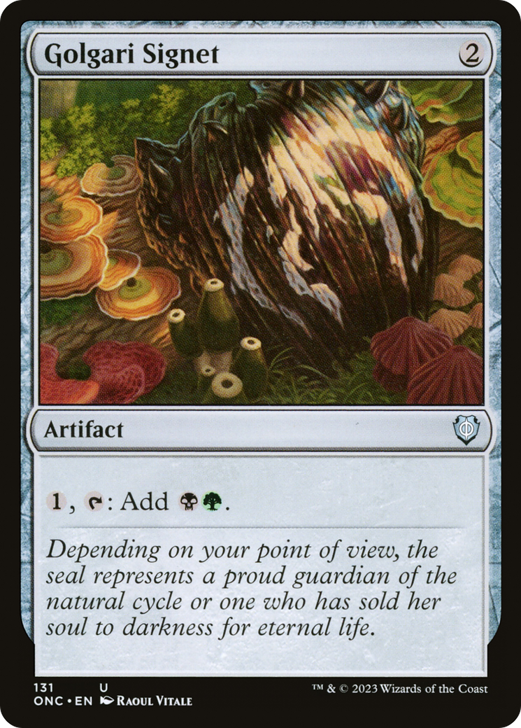 Golgari Signet [Phyrexia: All Will Be One Commander] | Good Games Cannington