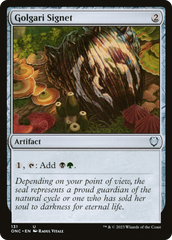 Golgari Signet [Phyrexia: All Will Be One Commander] | Good Games Cannington