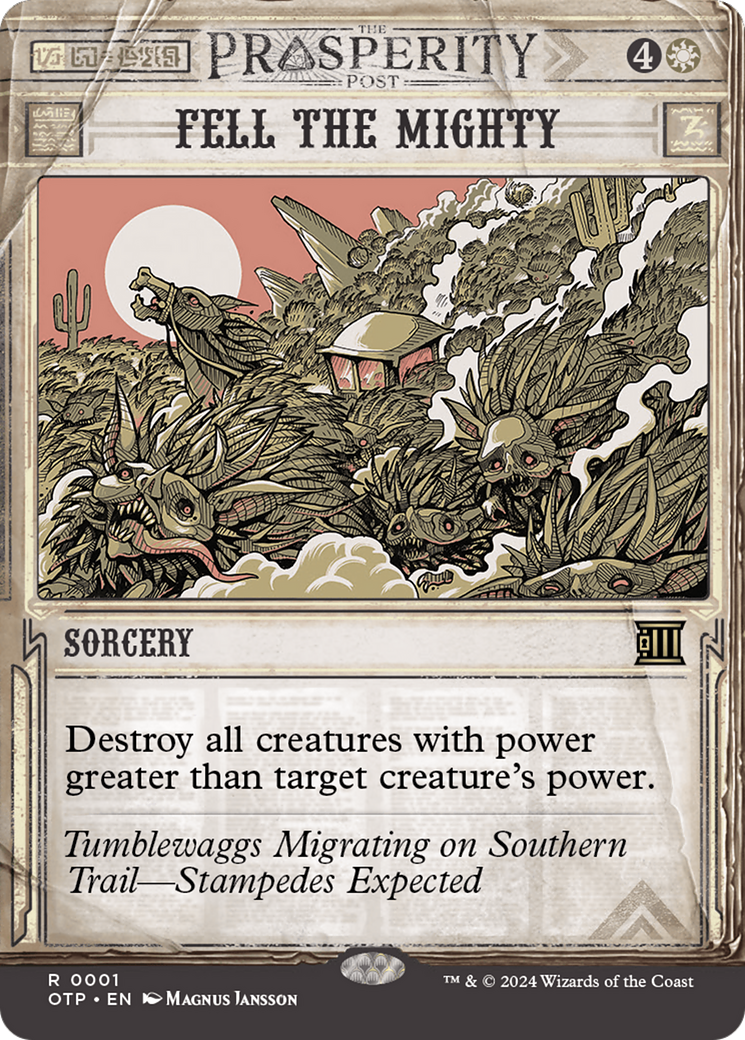 Fell the Mighty [Outlaws of Thunder Junction: Breaking News] | Good Games Cannington
