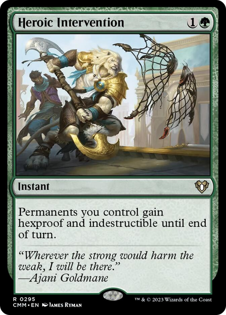 Heroic Intervention [Commander Masters] | Good Games Cannington