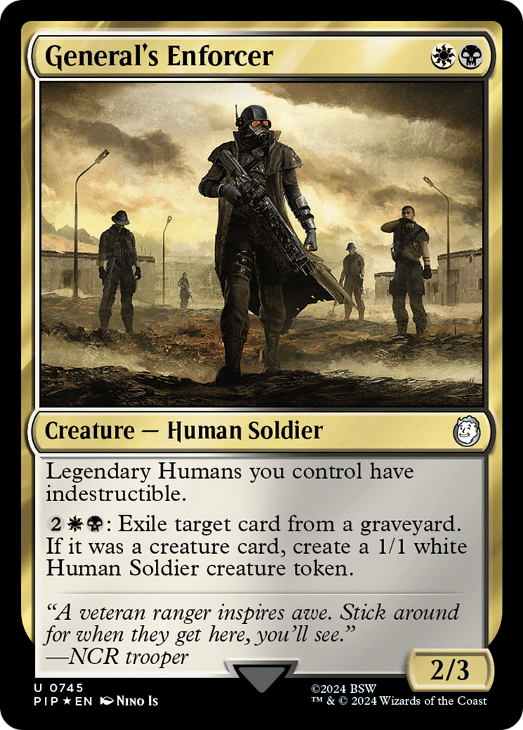 General's Enforcer (Surge Foil) [Fallout] | Good Games Cannington