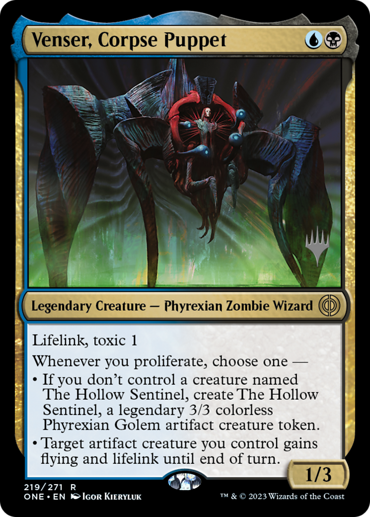 Venser, Corpse Puppet (Promo Pack) [Phyrexia: All Will Be One Promos] | Good Games Cannington