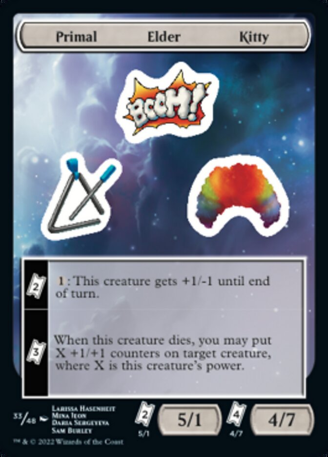 Primal Elder Kitty [Unfinity Stickers] | Good Games Cannington