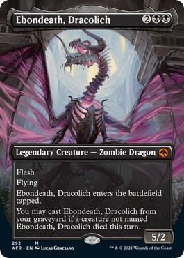 Ebondeath Dracolich Borderless 292 (Adventures in the Forgotten Realms)  | Good Games Cannington