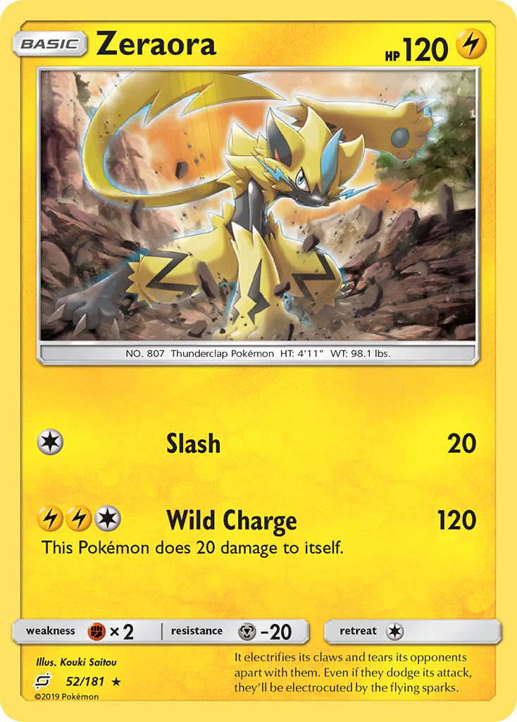 Zeraora (52/181) [Sun & Moon: Team Up] | Good Games Cannington