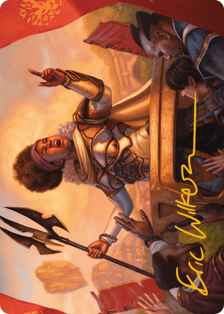 Recruiter of the Guard Art Card (Gold-Stamped Signature) [Modern Horizons 3 Art Series] | Good Games Cannington