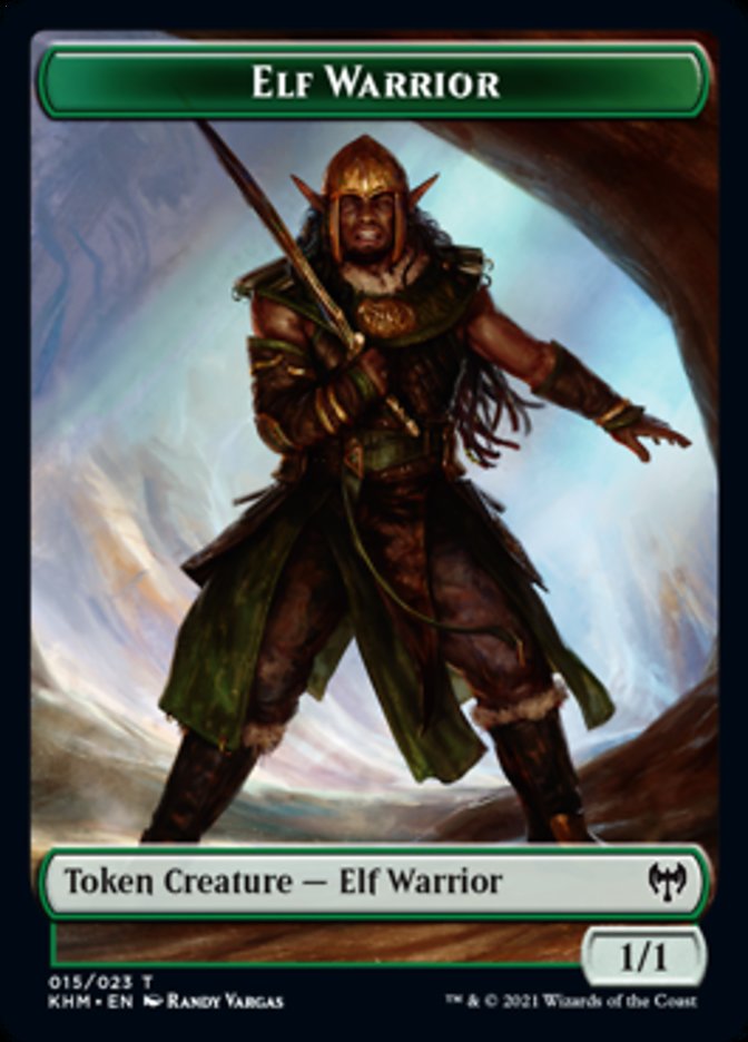 Elf Warrior Token [Kaldheim Tokens] | Good Games Cannington