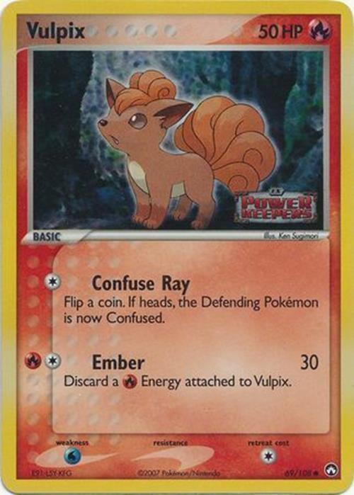Vulpix (69/108) (Stamped) [EX: Power Keepers] | Good Games Cannington