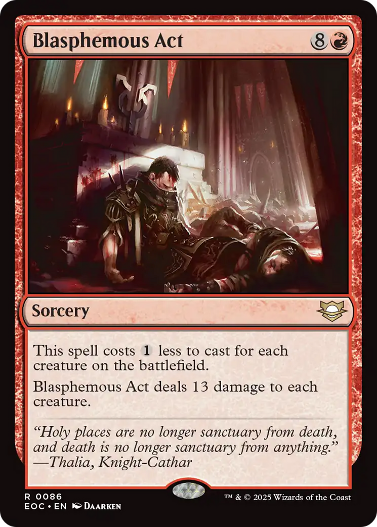 Blasphemous Act [Edge of Eternities Commander] | Good Games Cannington