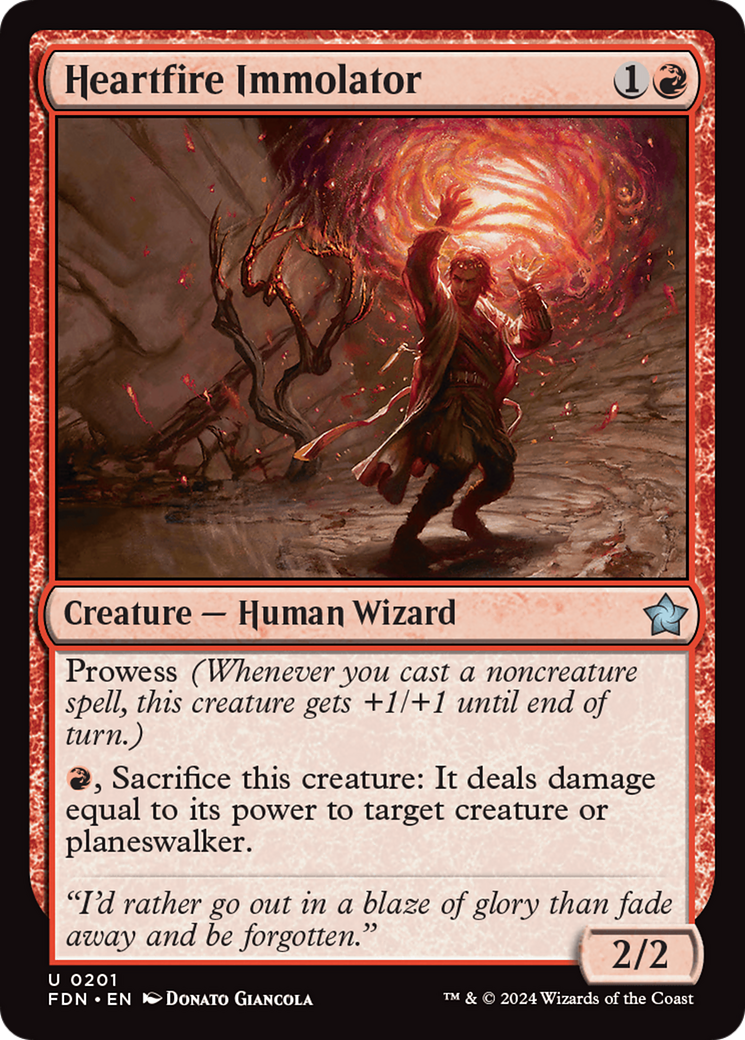 Heartfire Immolator [Foundations] | Good Games Cannington