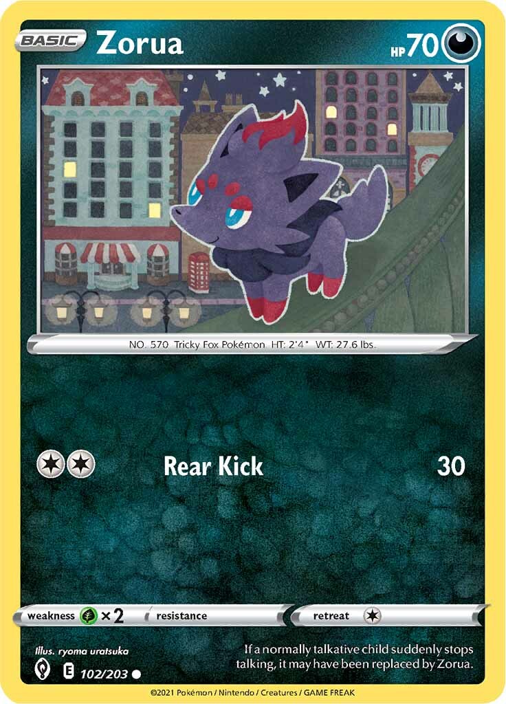Zorua (102/203) [Sword & Shield: Evolving Skies] | Good Games Cannington