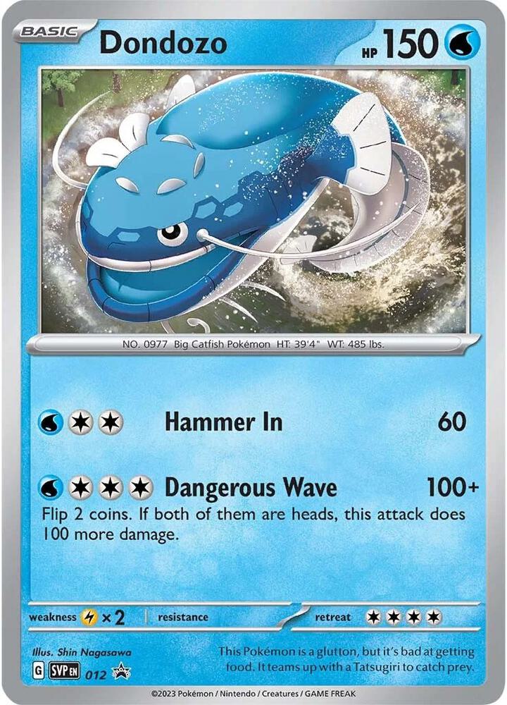 Dondozo 012 (SV: Scarlet & Violet Promo Cards)  - Holofoil | Good Games Cannington