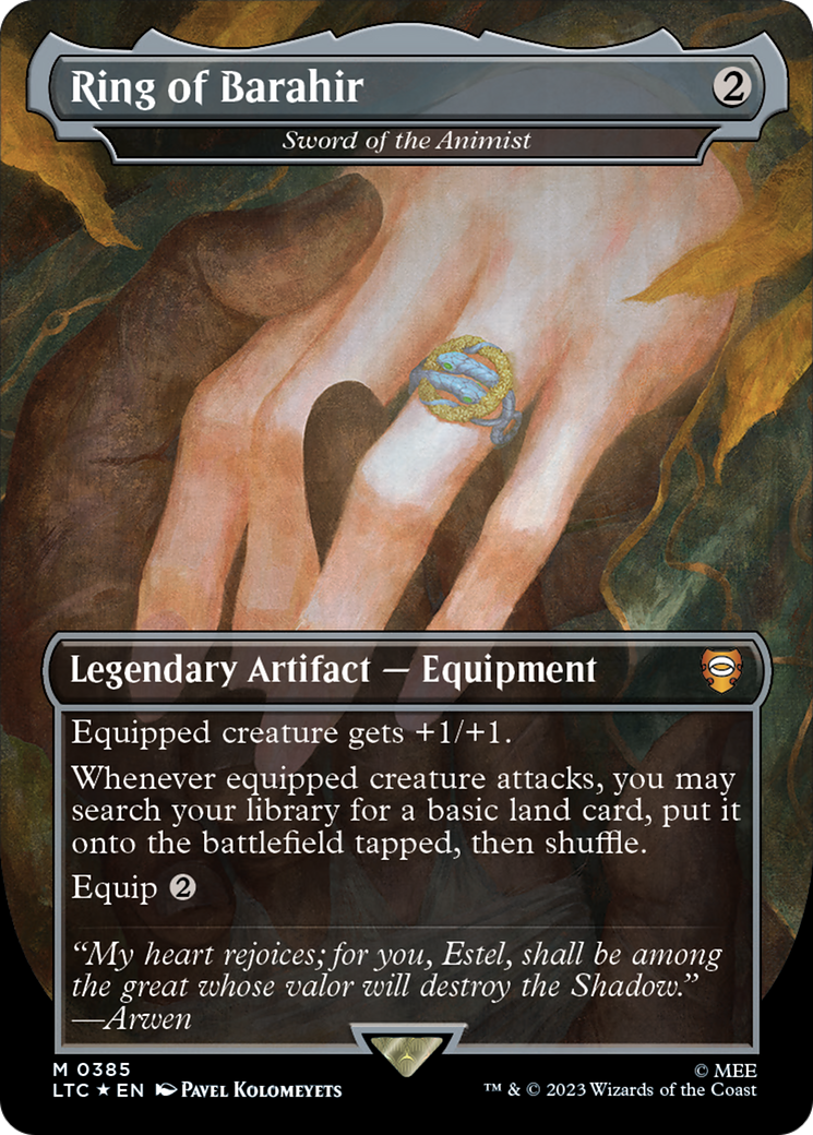 Ring of Barahir - Sword of the Animist (Surge Foil Realms and Relics) [The Lord of the Rings: Tales of Middle-Earth Commander] | Good Games Cannington