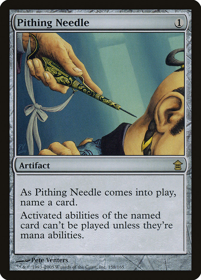 Pithing Needle [Saviors of Kamigawa] | Good Games Cannington