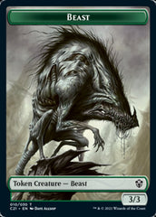 Beast (010) // Whale Double-Sided Token [Commander 2021 Tokens] | Good Games Cannington
