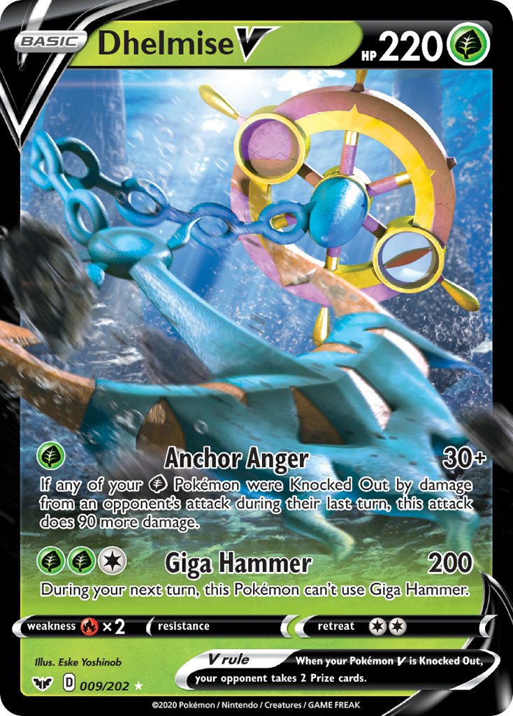 Dhelmise V (009/202) [Sword & Shield: Base Set] | Good Games Cannington