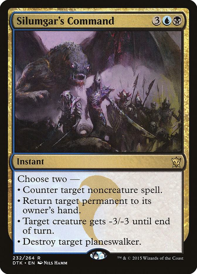 Silumgar's Command 232/264 (Dragons of Tarkir)  - Foil | Good Games Cannington