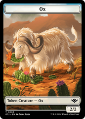 Treasure // Ox Double-Sided Token [Outlaws of Thunder Junction Tokens] | Good Games Cannington