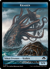 Eldrazi Spawn // Kraken Double-Sided Token [Modern Horizons 3 Tokens] | Good Games Cannington