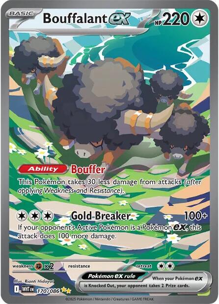 Bouffalant ex 170 086 170/086 (SV: White Flare)  - Holofoil | Good Games Cannington