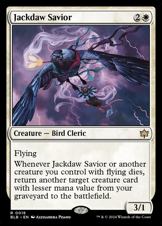 Jackdaw Savior 18 (Bloomburrow)  | Good Games Cannington