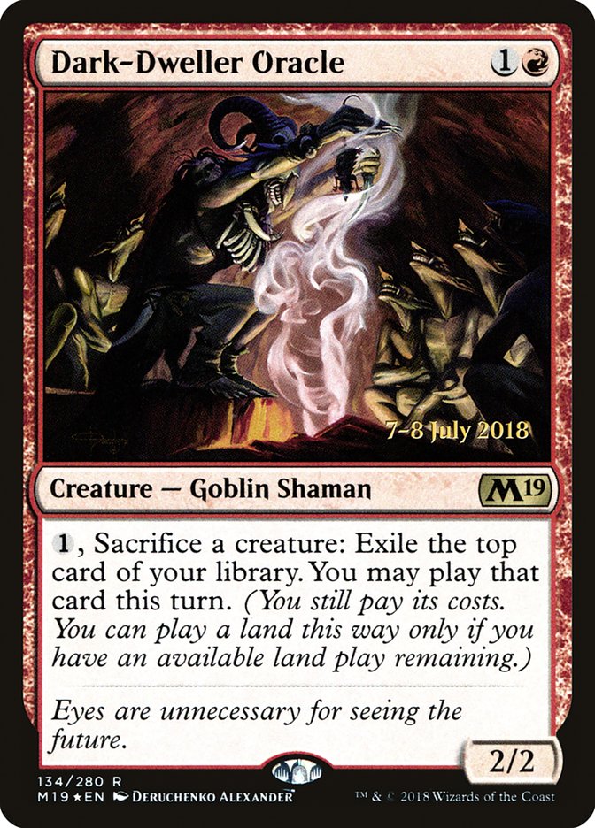 Dark-Dweller Oracle [Core Set 2019 Prerelease Promos] | Good Games Cannington