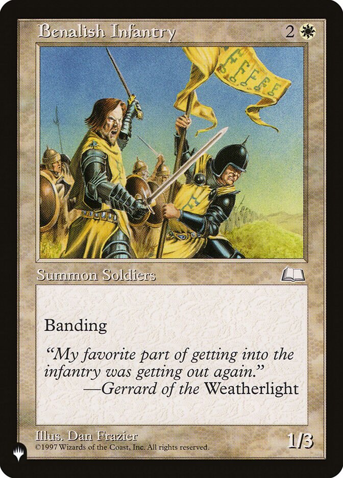 Benalish Infantry [The List] | Good Games Cannington