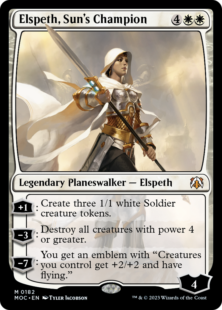 Elspeth, Sun's Champion [March of the Machine Commander] | Good Games Cannington