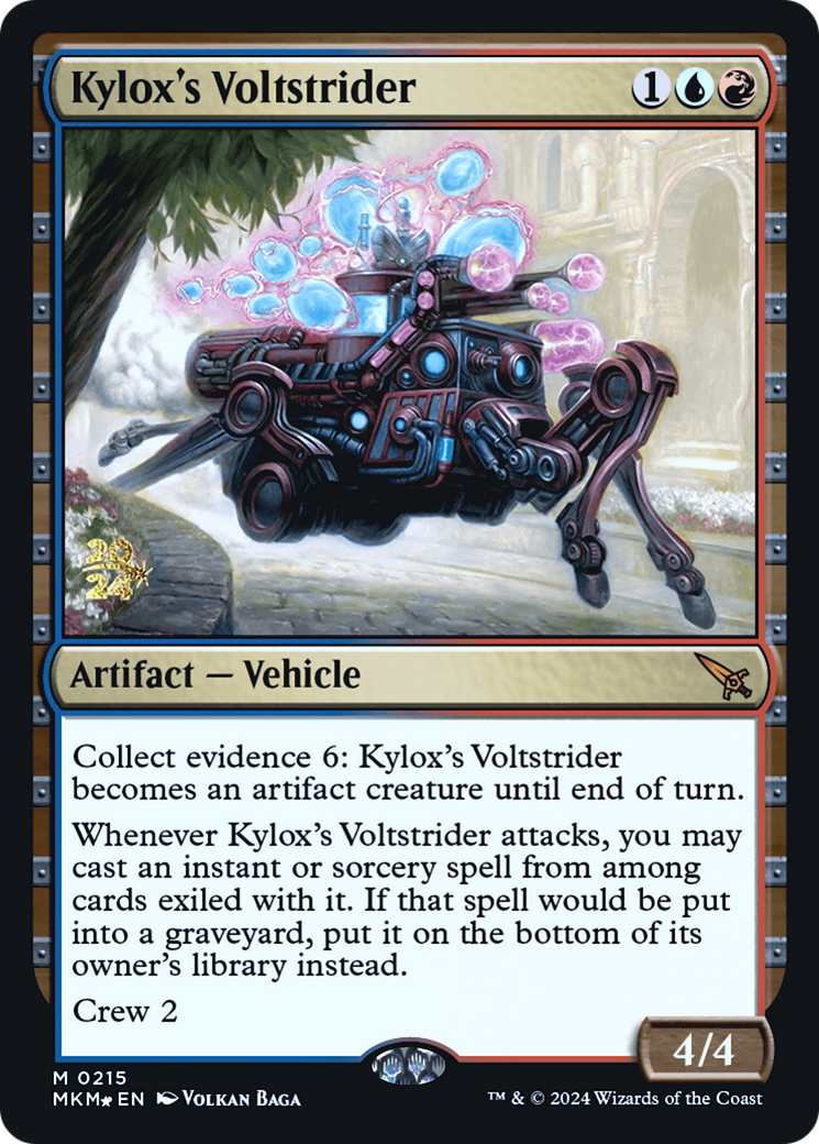 Kylox's Voltstrider [Murders at Karlov Manor Prerelease Promos] | Good Games Cannington