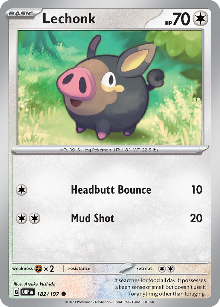 Lechonk (182/197) [Scarlet & Violet: Obsidian Flames] | Good Games Cannington
