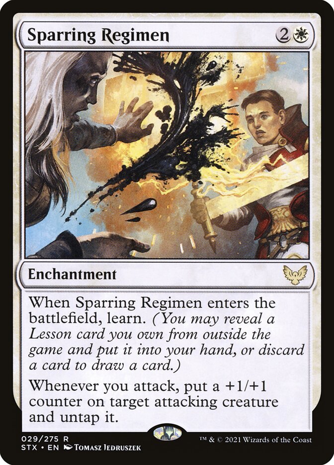 Sparring Regimen 29 (Strixhaven: School of Mages)  - Foil | Good Games Cannington