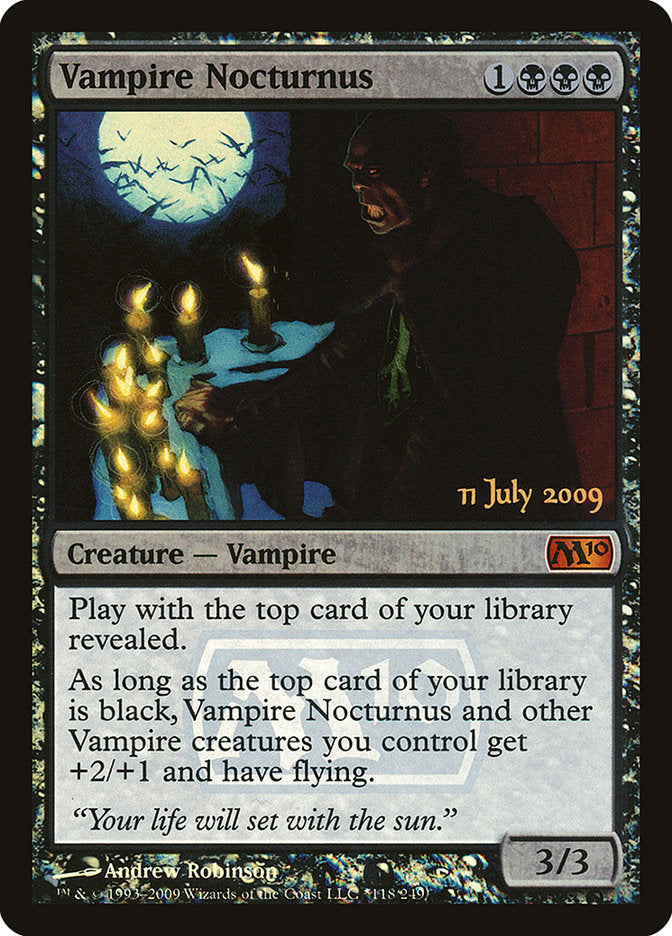 Vampire Nocturnus [Magic 2010 Prerelease Promos] | Good Games Cannington