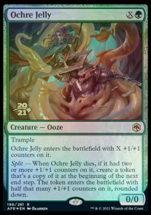 Ochre Jelly [Dungeons & Dragons: Adventures in the Forgotten Realms Prerelease Promos] | Good Games Cannington
