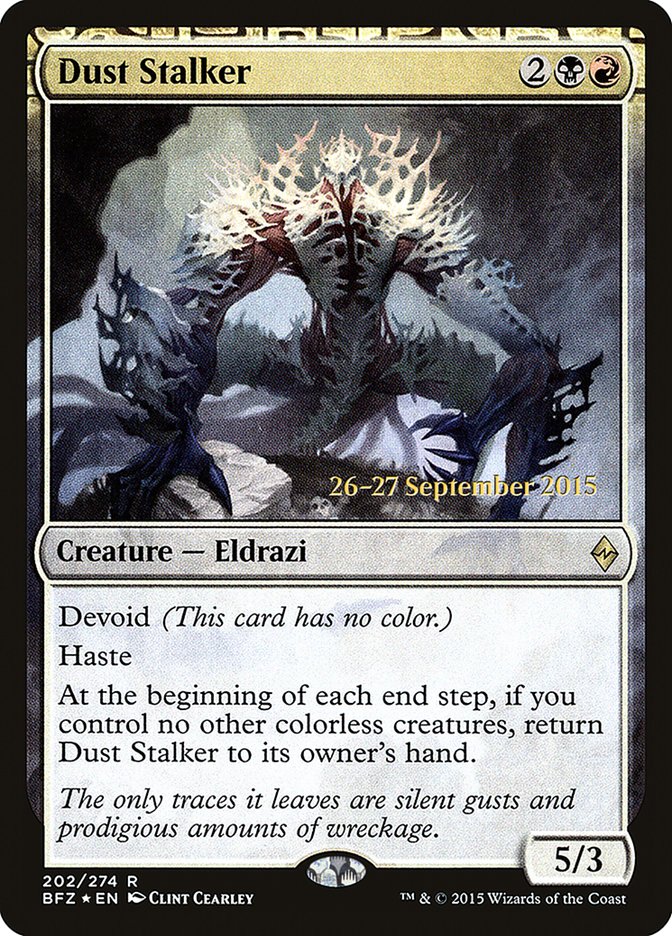 Dust Stalker [Battle for Zendikar Prerelease Promos] | Good Games Cannington