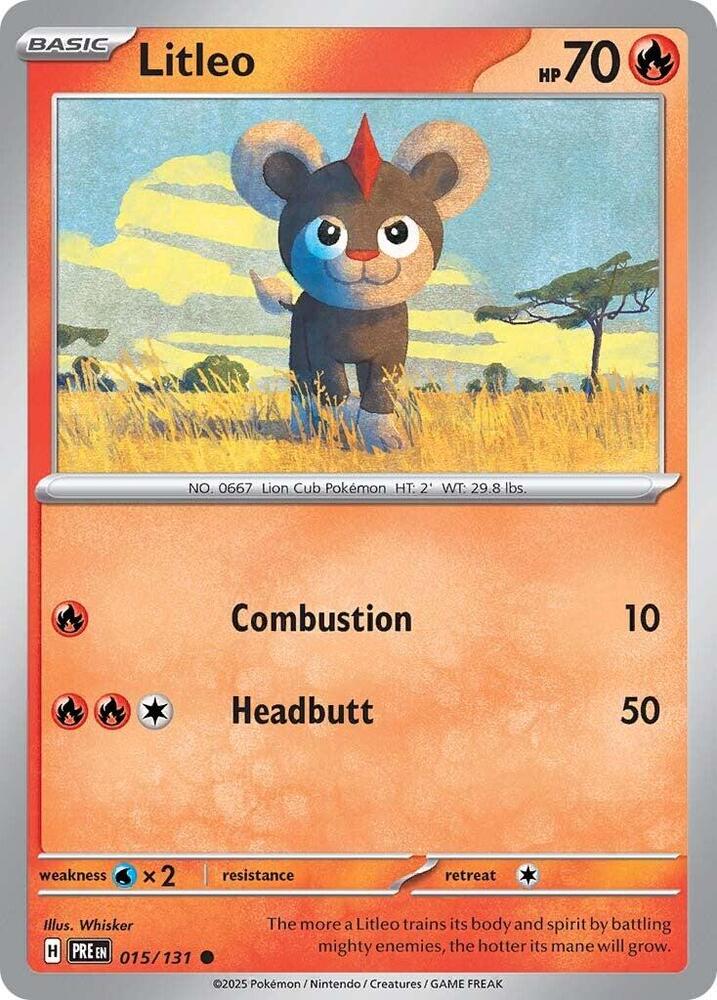 Litleo (015/131) [Scarlet & Violet: Prismatic Evolutions] | Good Games Cannington