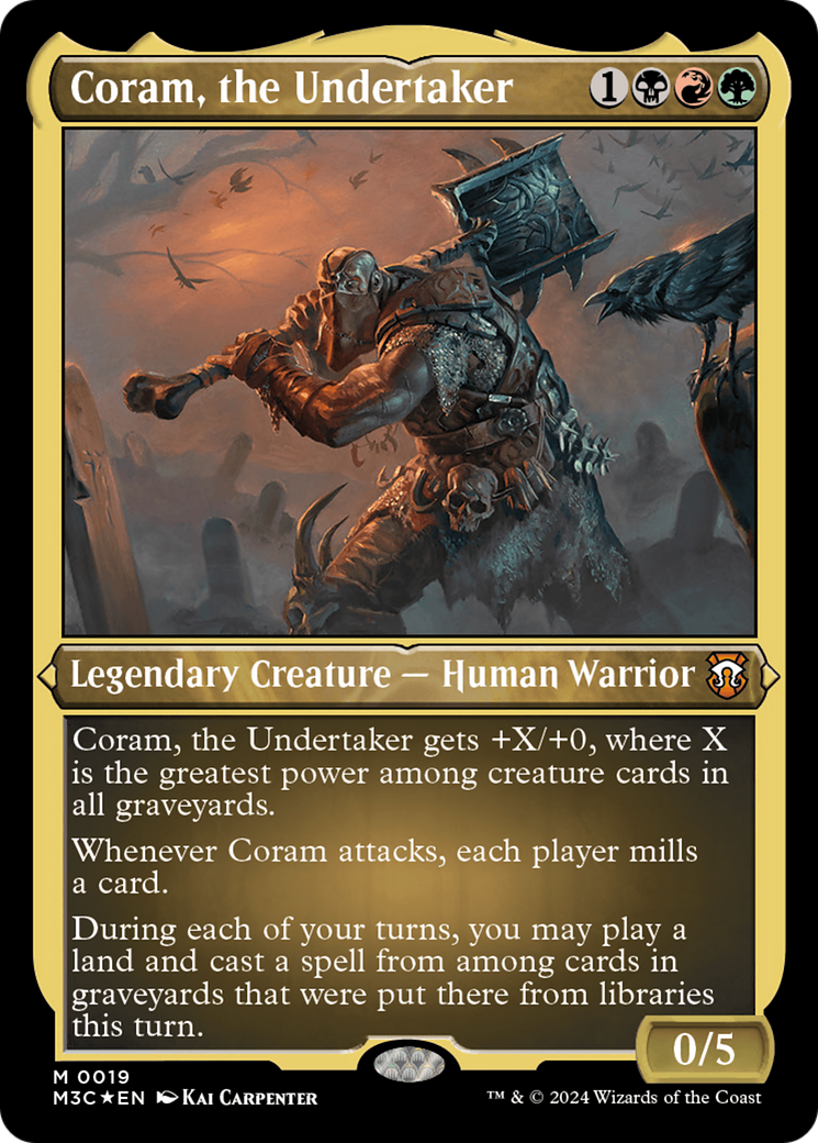 Coram, the Undertaker (Foil Etched) [Modern Horizons 3 Commander] | Good Games Cannington
