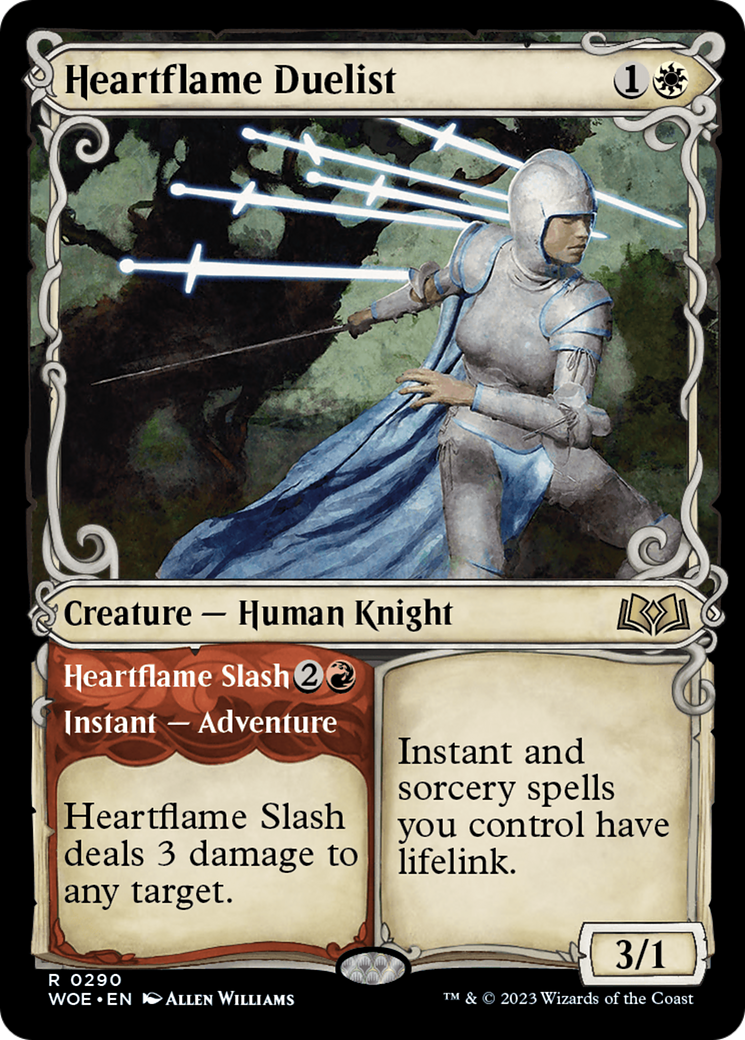Heartflame Duelist // Heartflame Slash (Showcase) [Wilds of Eldraine] | Good Games Cannington
