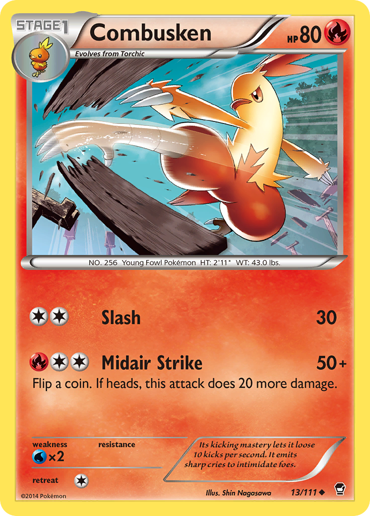 Combusken (13/111) [XY: Furious Fists] | Good Games Cannington