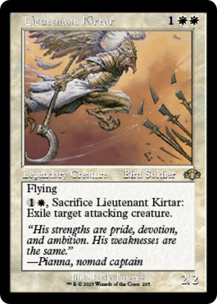 Lieutenant Kirtar Retro Frame 265 (Dominaria Remastered)  | Good Games Cannington