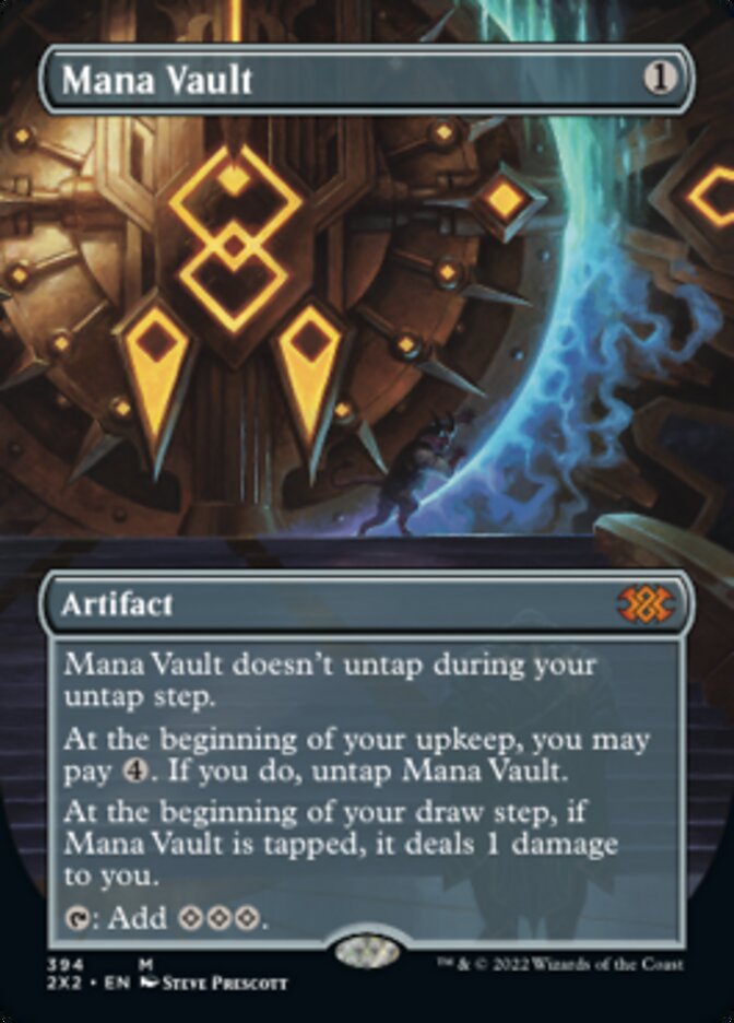 Mana Vault (Borderless Alternate Art) [Double Masters 2022] | Good Games Cannington