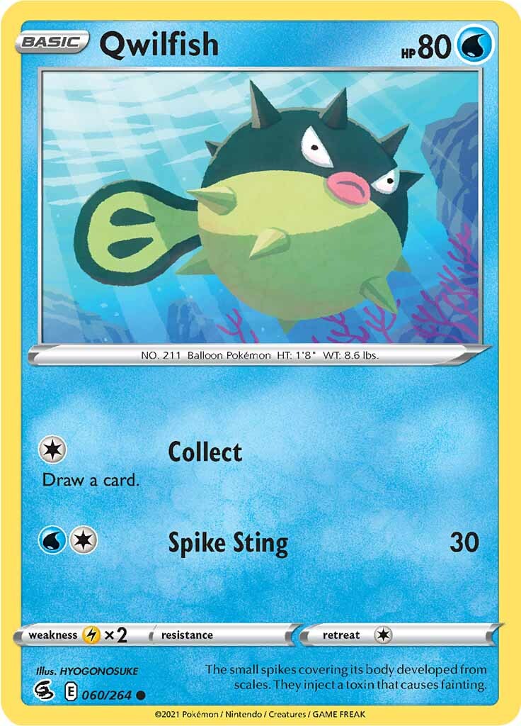Qwilfish (060/264) [Sword & Shield: Fusion Strike] | Good Games Cannington