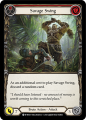 Savage Swing (Red) [U-WTR020] (Welcome to Rathe Unlimited)  Unlimited Rainbow Foil | Good Games Cannington