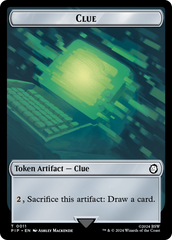 Alien // Clue Double-Sided Token [Fallout Tokens] | Good Games Cannington