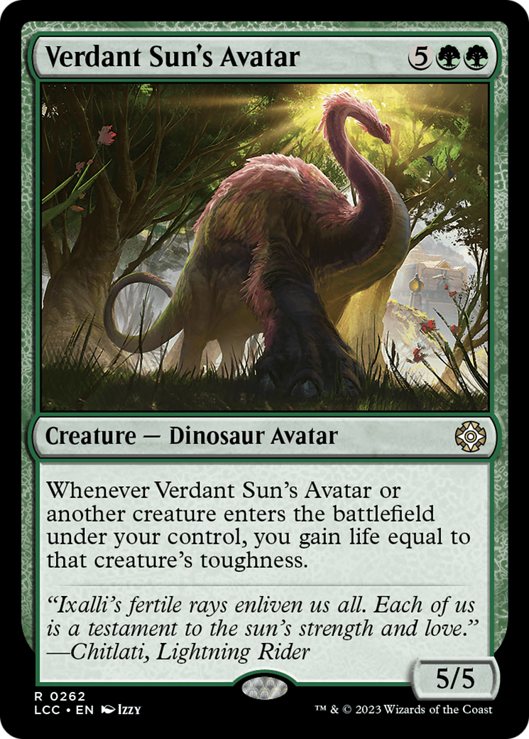 Verdant Sun's Avatar [The Lost Caverns of Ixalan Commander] | Good Games Cannington