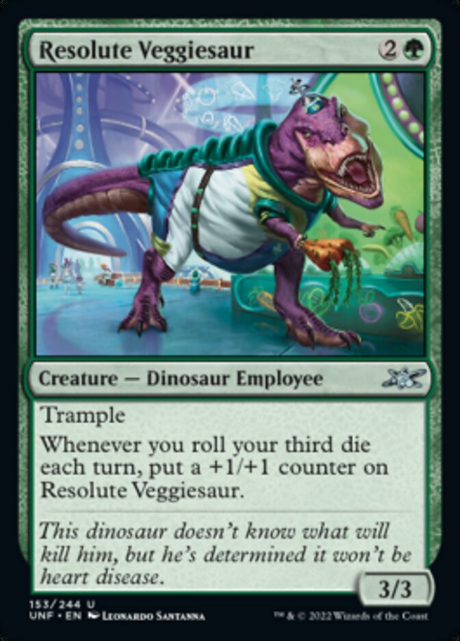 Resolute Veggiesaur [Unfinity] | Good Games Cannington