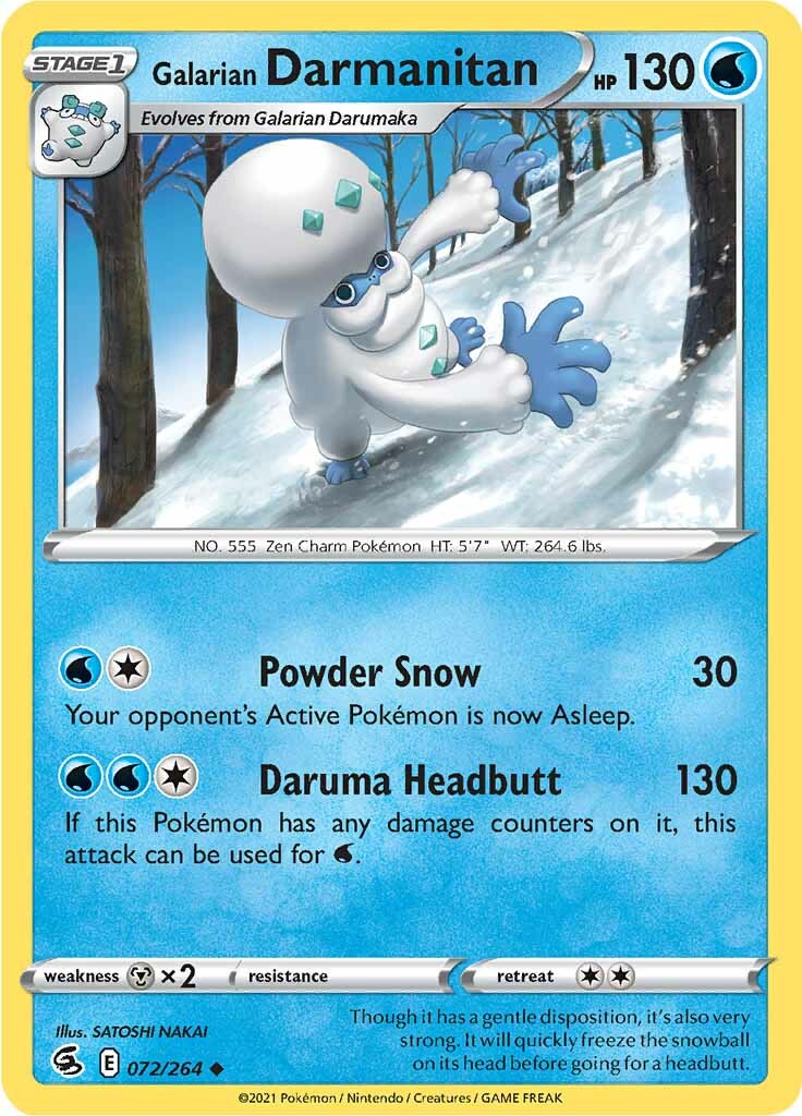 Galarian Darmanitan (072/264) [Sword & Shield: Fusion Strike] | Good Games Cannington