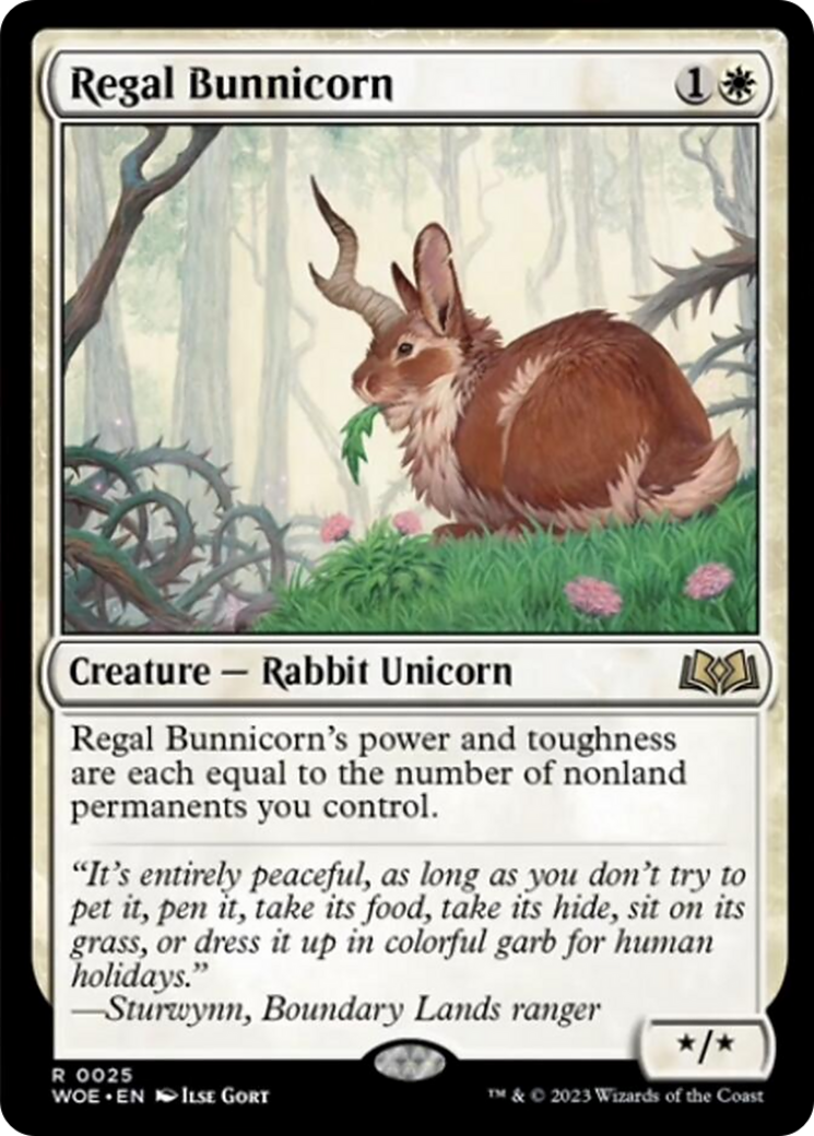 Regal Bunnicorn [Wilds of Eldraine] | Good Games Cannington