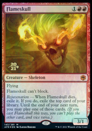 Flameskull [Dungeons & Dragons: Adventures in the Forgotten Realms Prerelease Promos] | Good Games Cannington