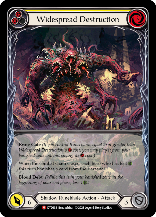 Widespread Destruction (Extended Art) [DTD138] (Dusk Till Dawn)  Rainbow Foil | Good Games Cannington